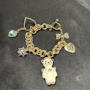 Betsey Johnson Snow Angel Bear Bracelet